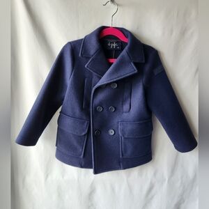 IL Gufo Children's Size 5 Navy Pea Coat
